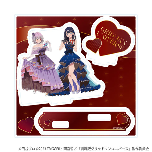 『グリッドマンユニバース』アクリルスタンドプレート22/宝多六花&新条アカネ バレンタインver.(描き下ろしイラスト)